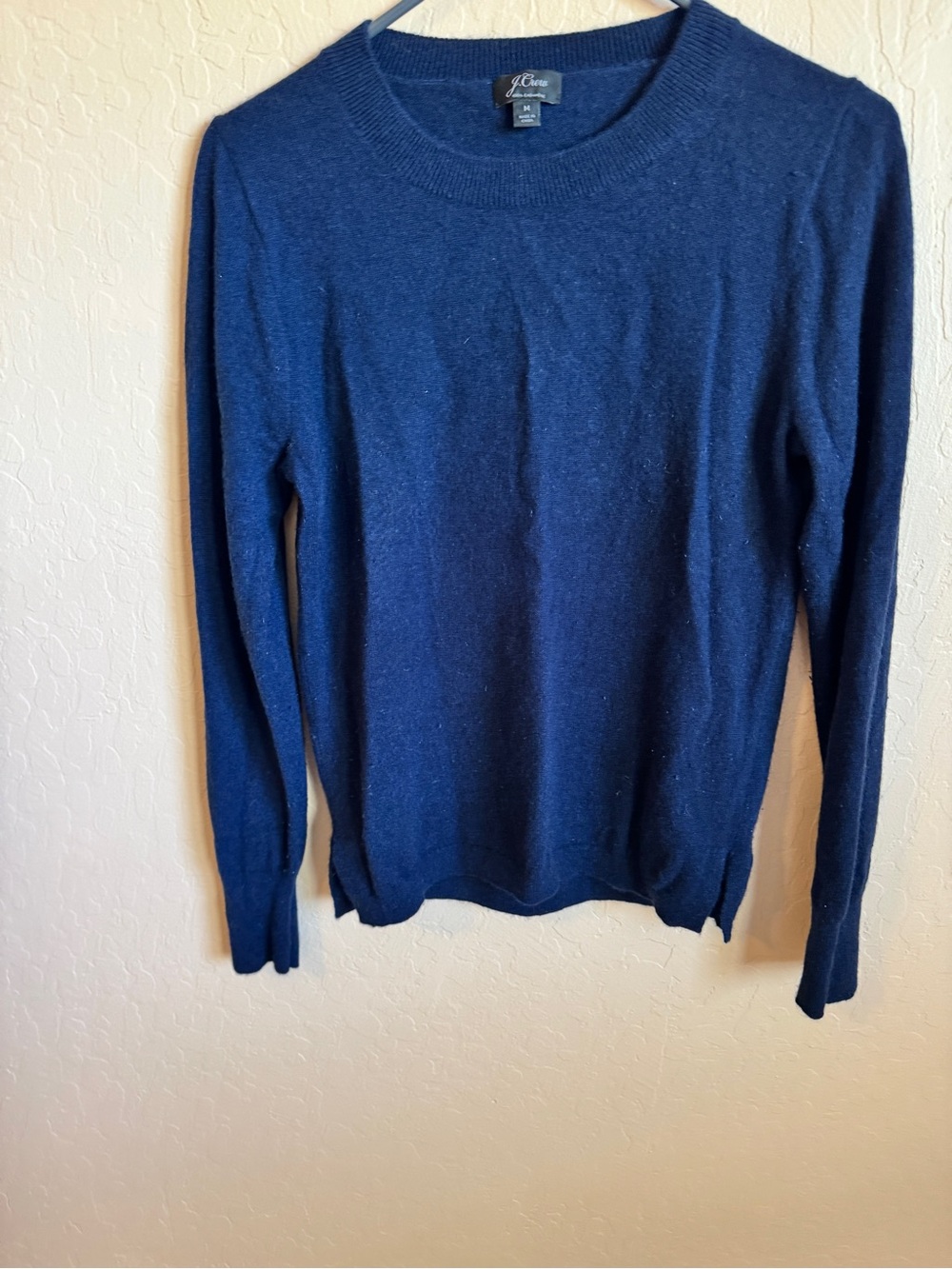 J. Crew Women's Navy Blue Crewneck Sweater